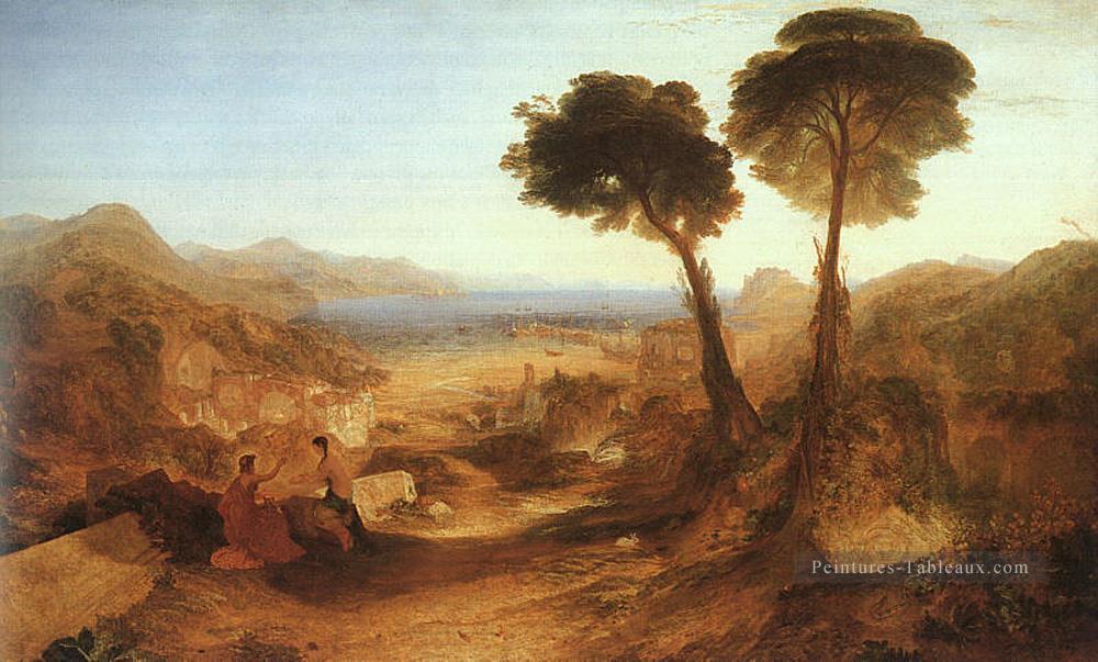 La baie de Baiae avec Apollon et le Sibyl romantique Turner Peintures à l'huile
